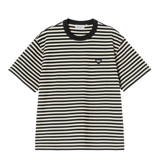 Carhartt WIP Womens S/S Essy T-Shirt Essy Stripe Black / Wax