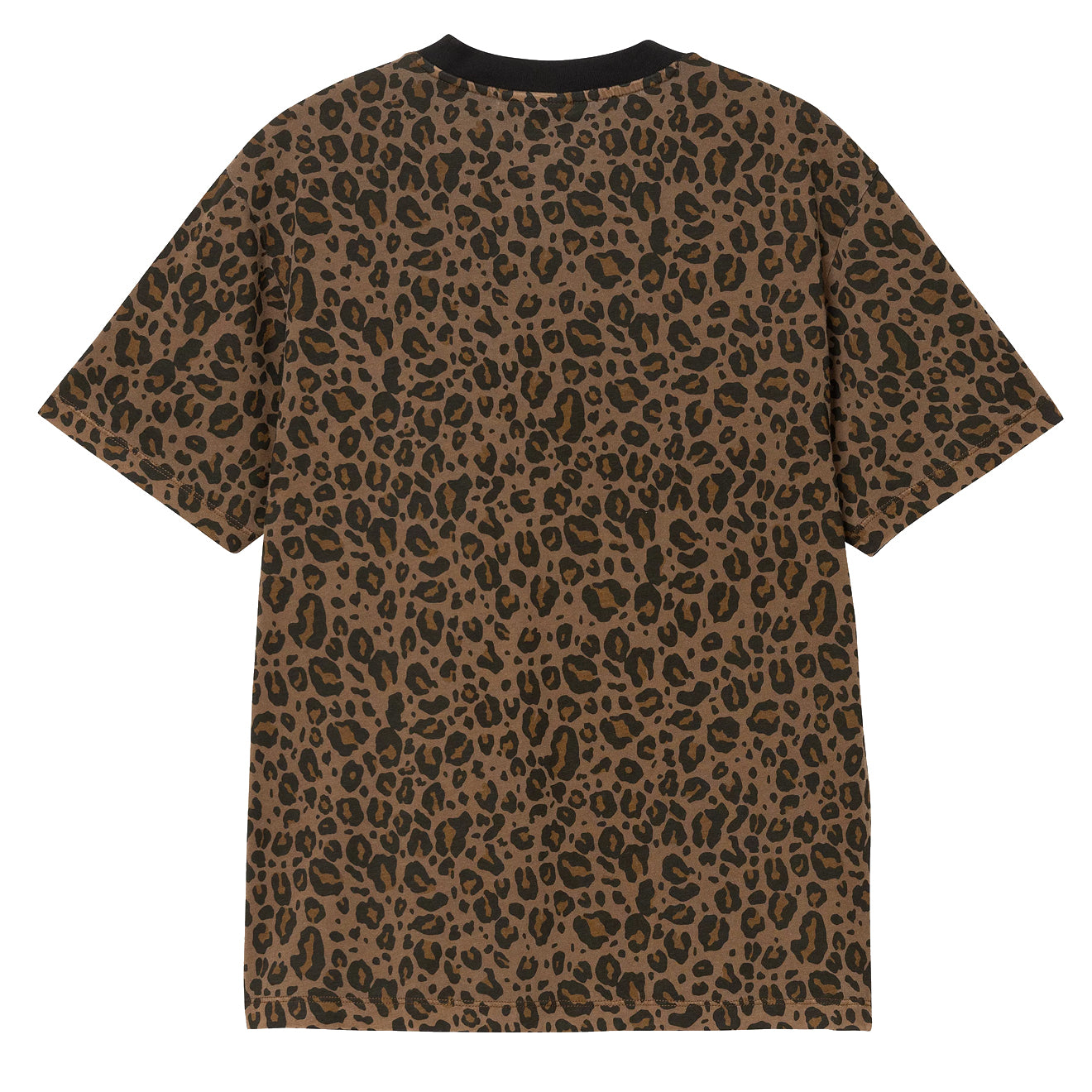 Carhartt WIP Womens S/S Leo Pocket T-Shirt Camo Leo Tamarind Garment Dyed