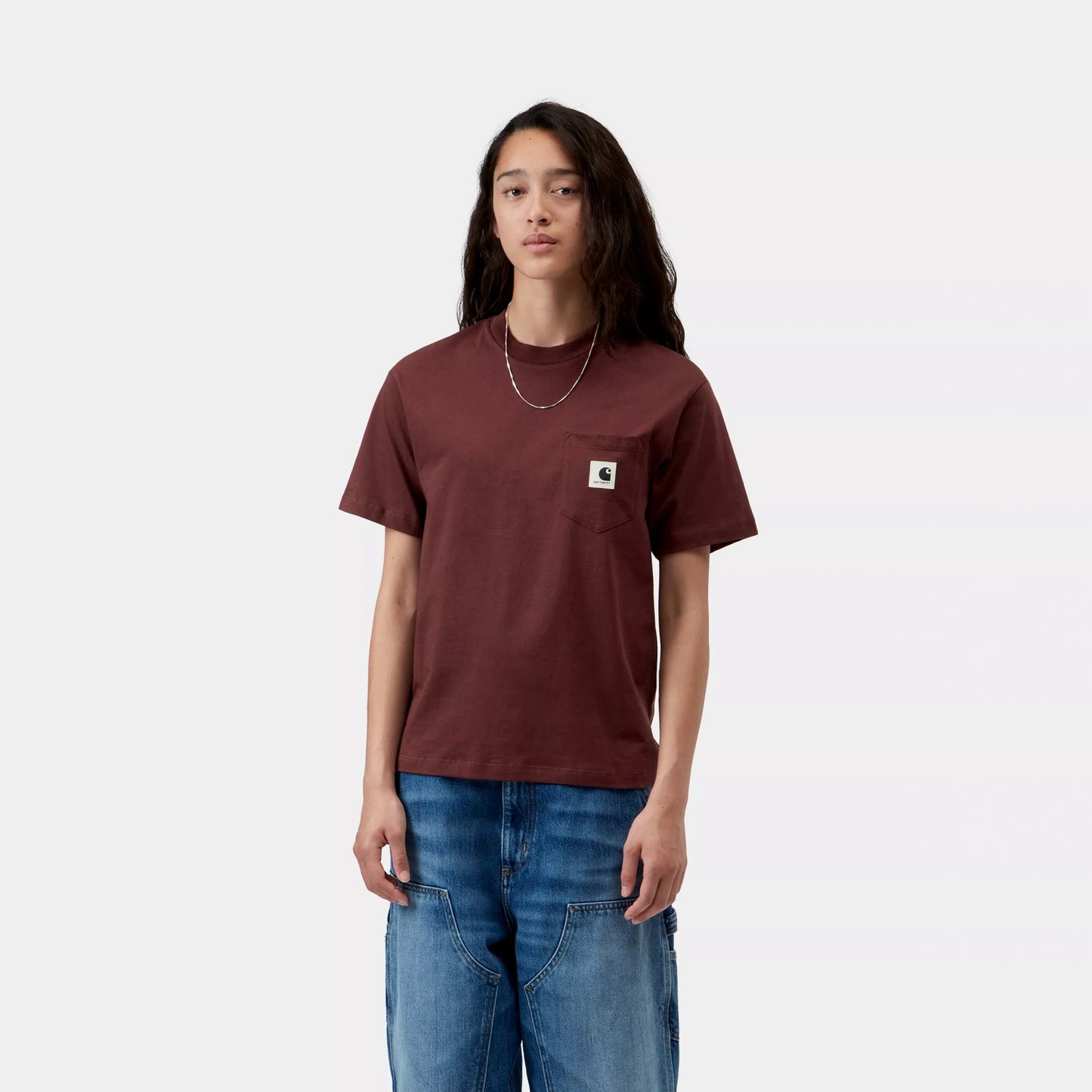 Carhartt WIP Womens S/S Pocket T-Shirt Amarone