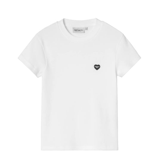 Carhartt WIP Womens S/S Small Heart Patch T-Shirt White / Black
