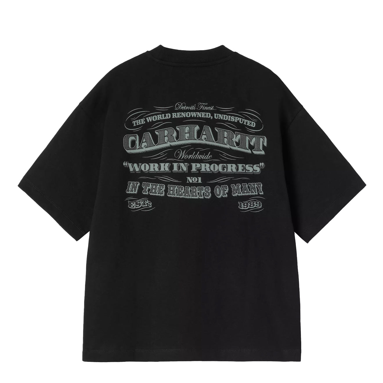 Carhartt WIP Womens S/S 3 One 3 T-Shirt Black - pam pam 