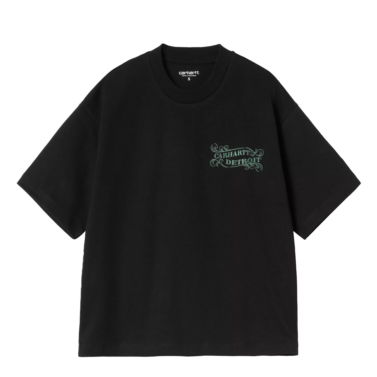 Carhartt WIP Womens S/S 3 One 3 T-Shirt Black - pam pam 