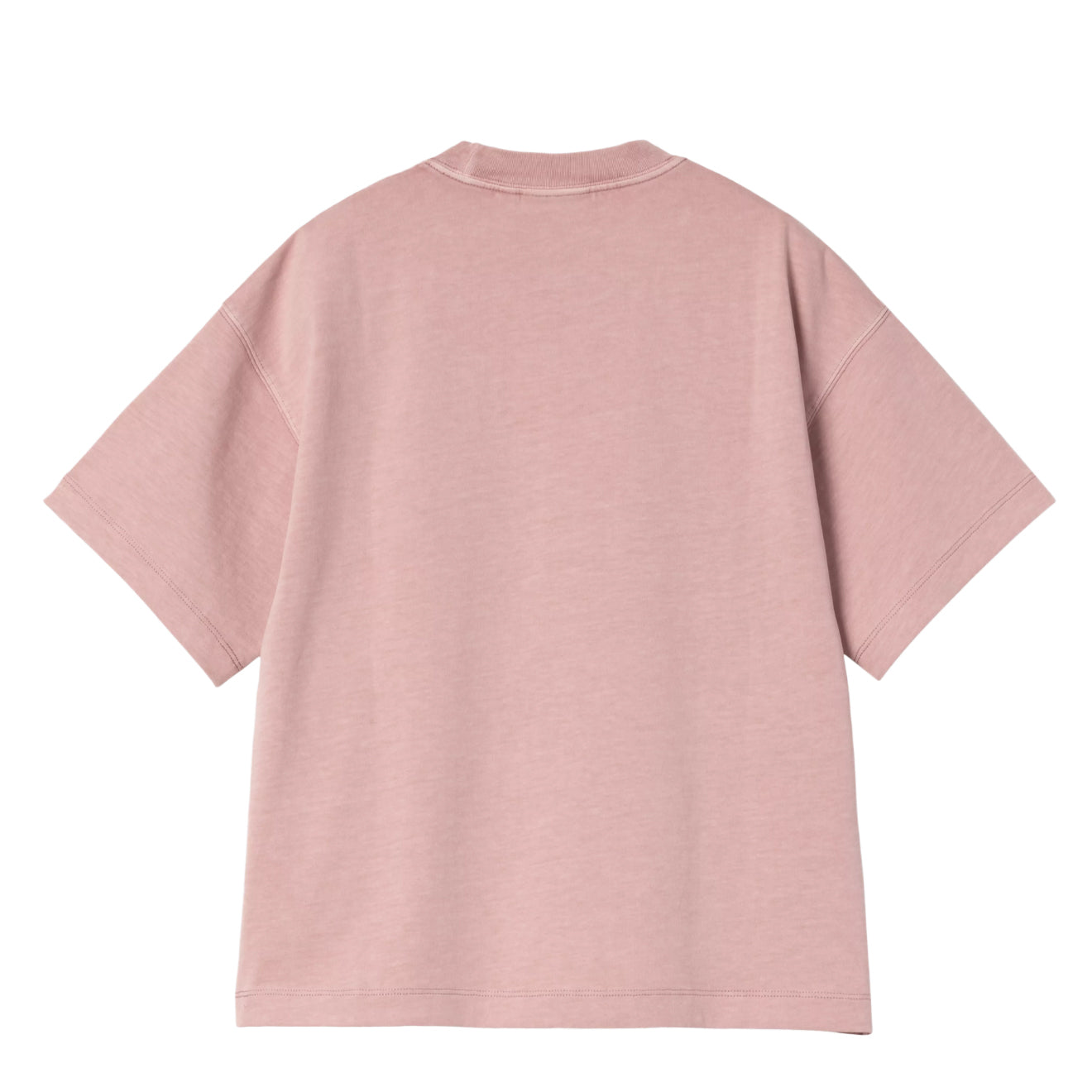 Carhartt WIP Womens S/S Benton T-Shirt Glassy Pink Garment Dyed - pam pam 