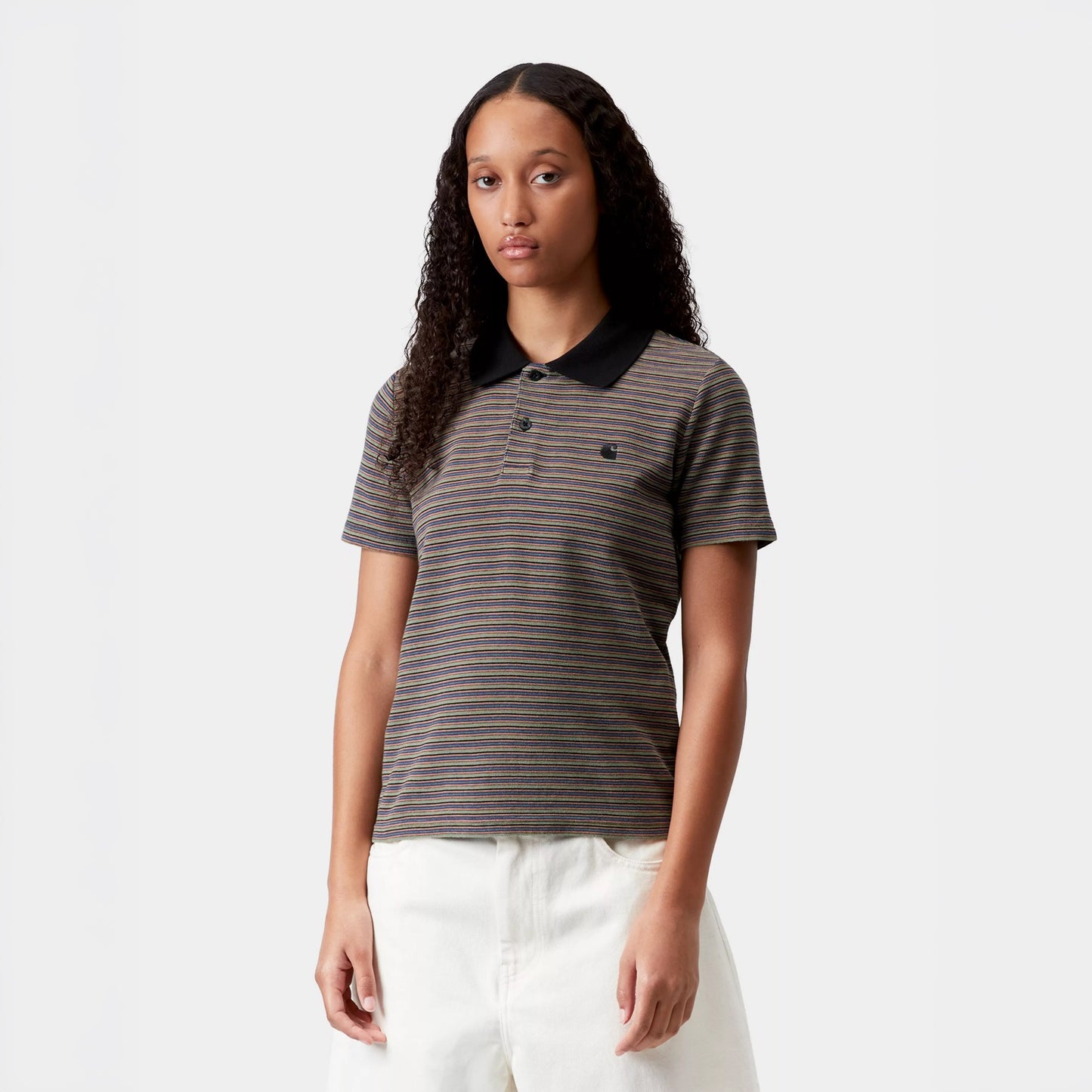 Carhartt WIP Womens S/S Dion Polo Dion Stripe Lily