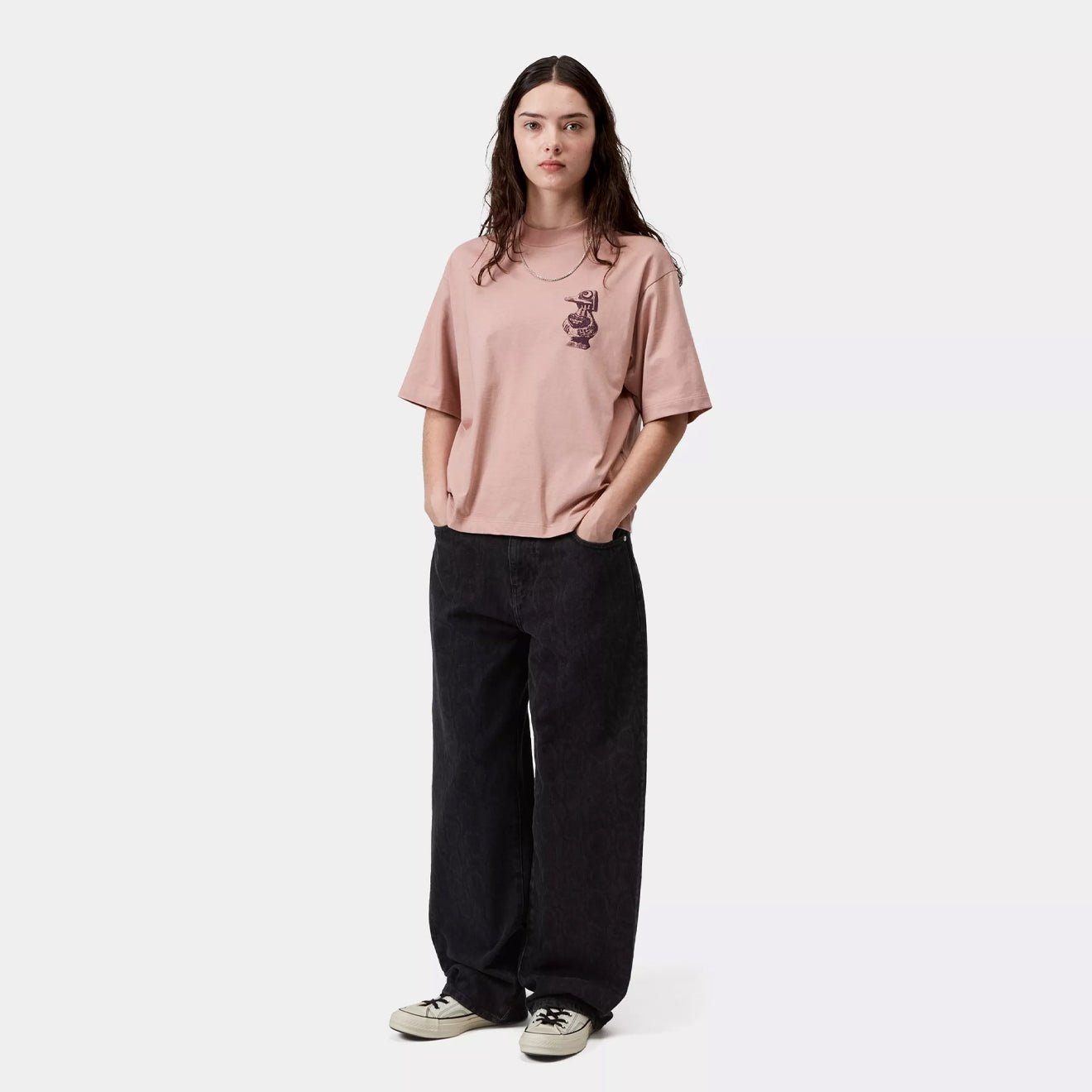 Carhartt WIP Womens S/S Forma T-Shirt Gentle Pink