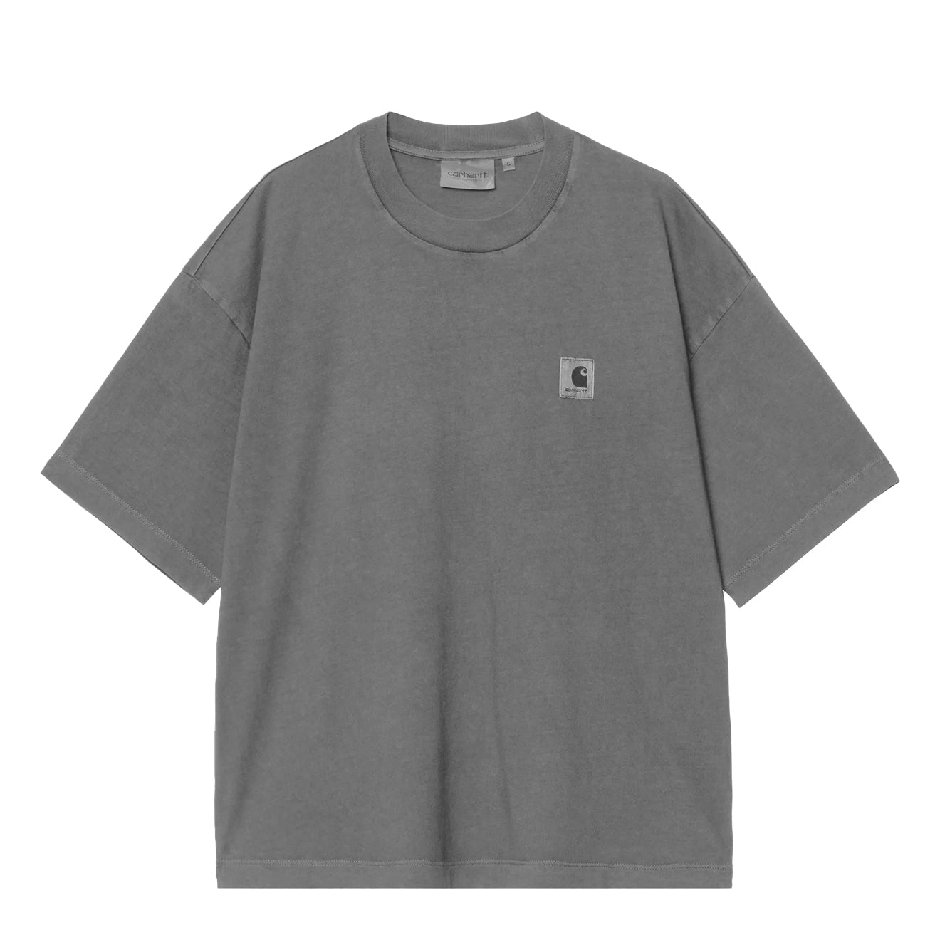 Carhartt WIP Womens S/S Nelson T-Shirt Black Garment Dyed - pam pam 