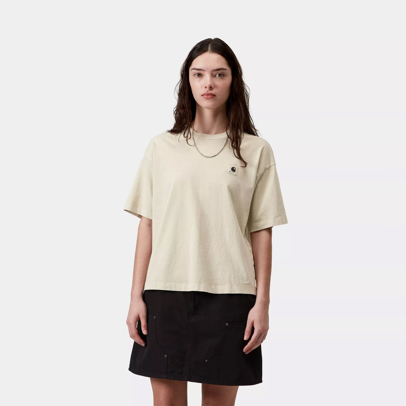 Carhartt WIP Womens S/S Nelson T-Shirt Stone Garment Dyed