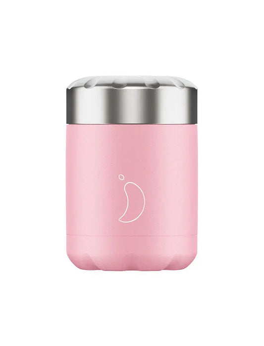 Chillys 300ml Food Pot Pastel Pink Chillys Bottles