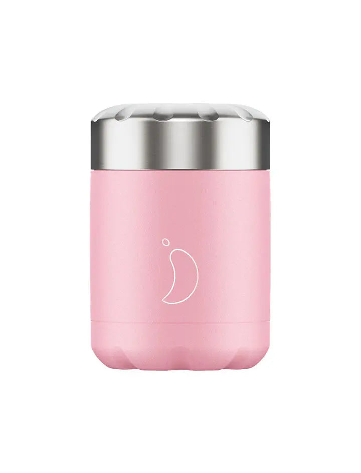 Chillys 300ml Food Pot Pastel Pink Chillys Bottles
