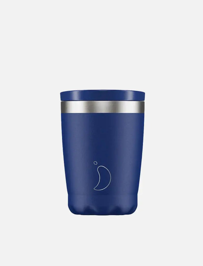 Chillys 340ml Coffee Cup Matte Blue 2019 Chillys Bottles