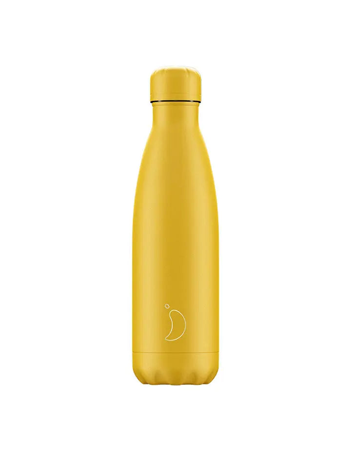 Chillys 500ml Water Bottle All Burnt Yellow Chillys Bottles