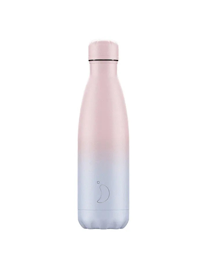 Chillys 500ml Water Bottle Gradient Blush Chillys Bottles