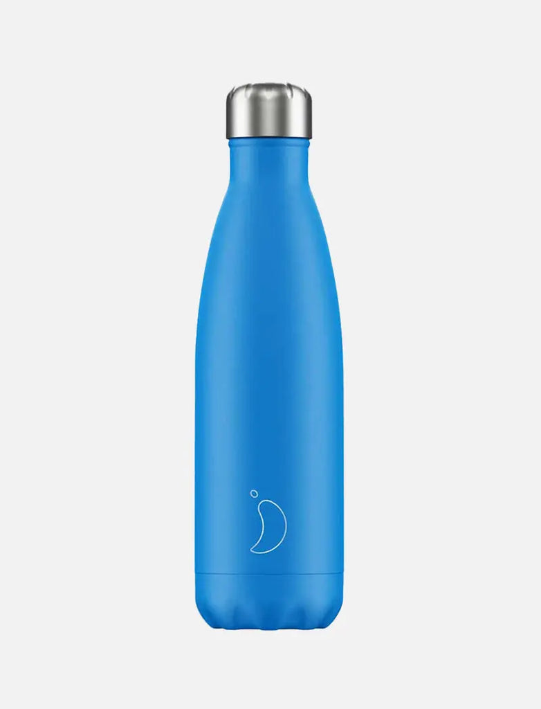 Chillys 500ml Water Bottle Neon Blue Chillys Bottles