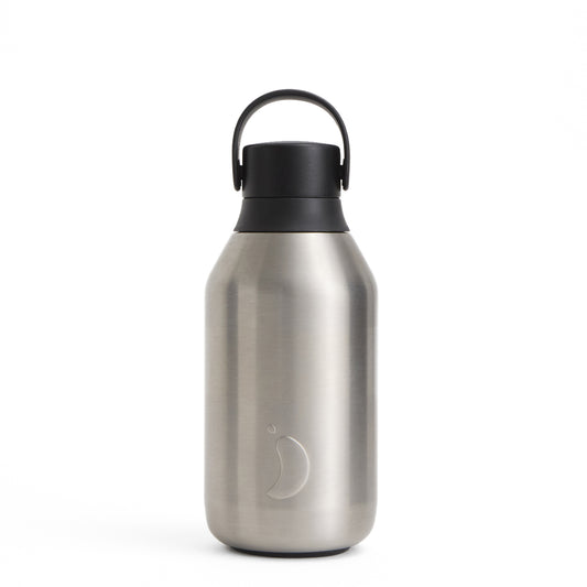 Chillys Series 3 Bottle 350ml Steel - pam pam