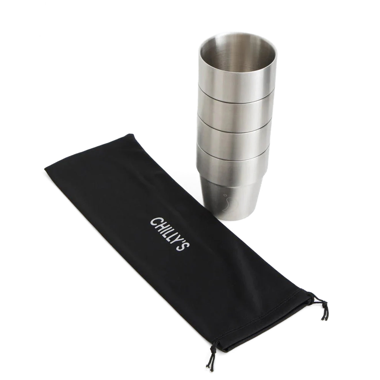 Chillys Stackable Cups Set of 4 300ml Stainless Steel - pam pam 