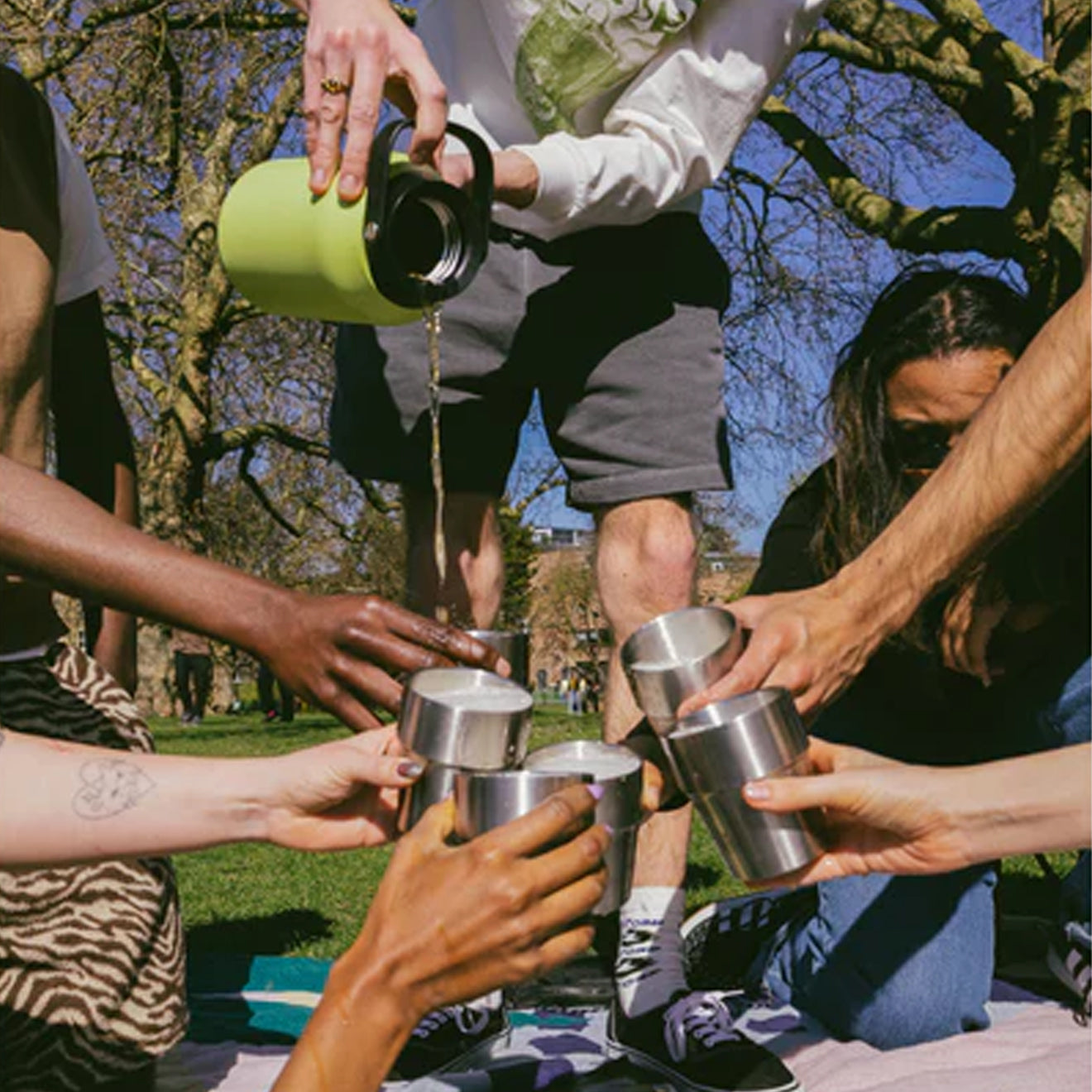 Chillys Stackable Cups Set of 4 300ml Stainless Steel - pam pam 