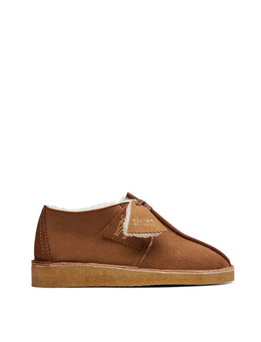 Clarks Originals Desert Trek Warmlined Shoes Tan Clarks Originals