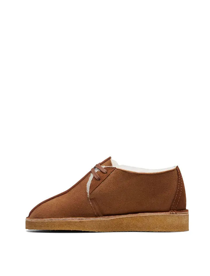 Clarks Originals Desert Trek Warmlined Shoes Tan Clarks Originals