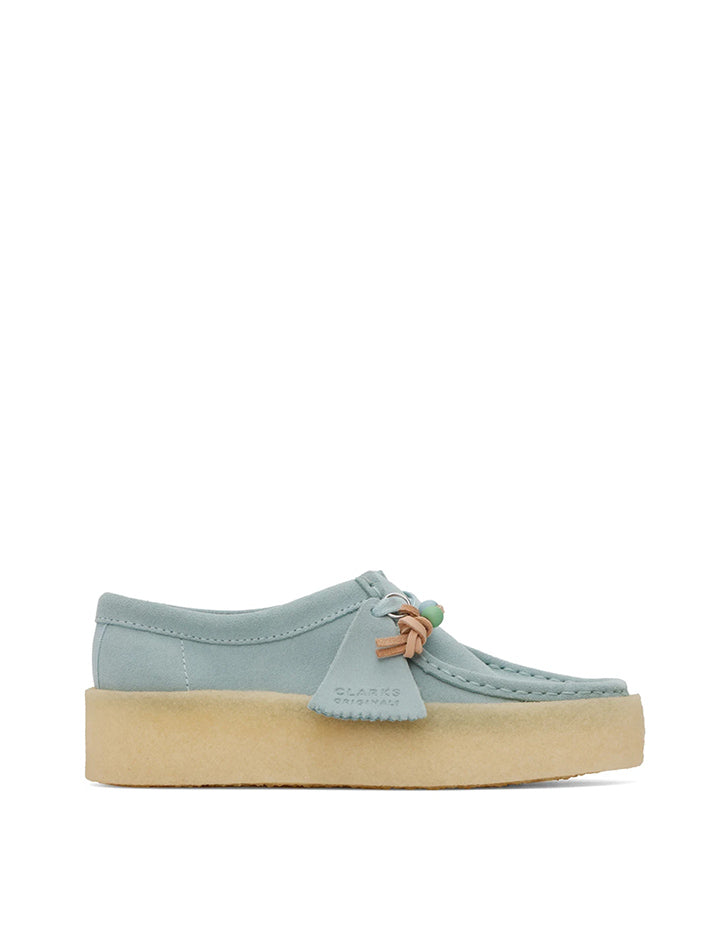 Clarks Originals Womens Wallabee Cup Blue Suede Clarks Originals