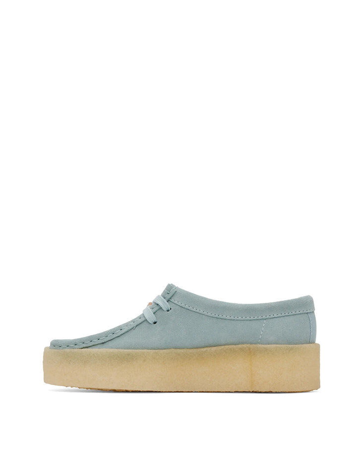 Clarks Originals Womens Wallabee Cup Blue Suede Clarks Originals