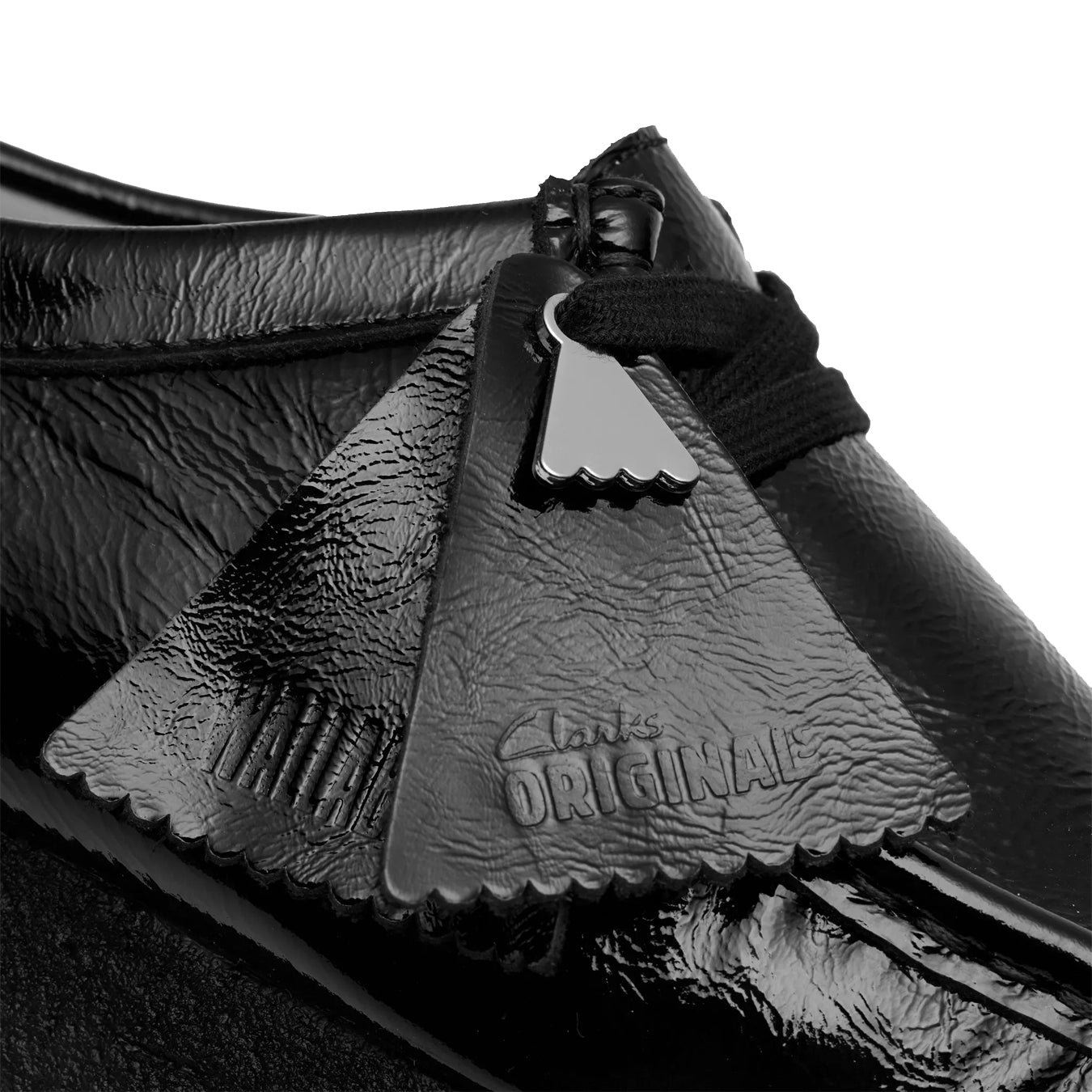 Clarks Originals Womens Wallabee Black Patent