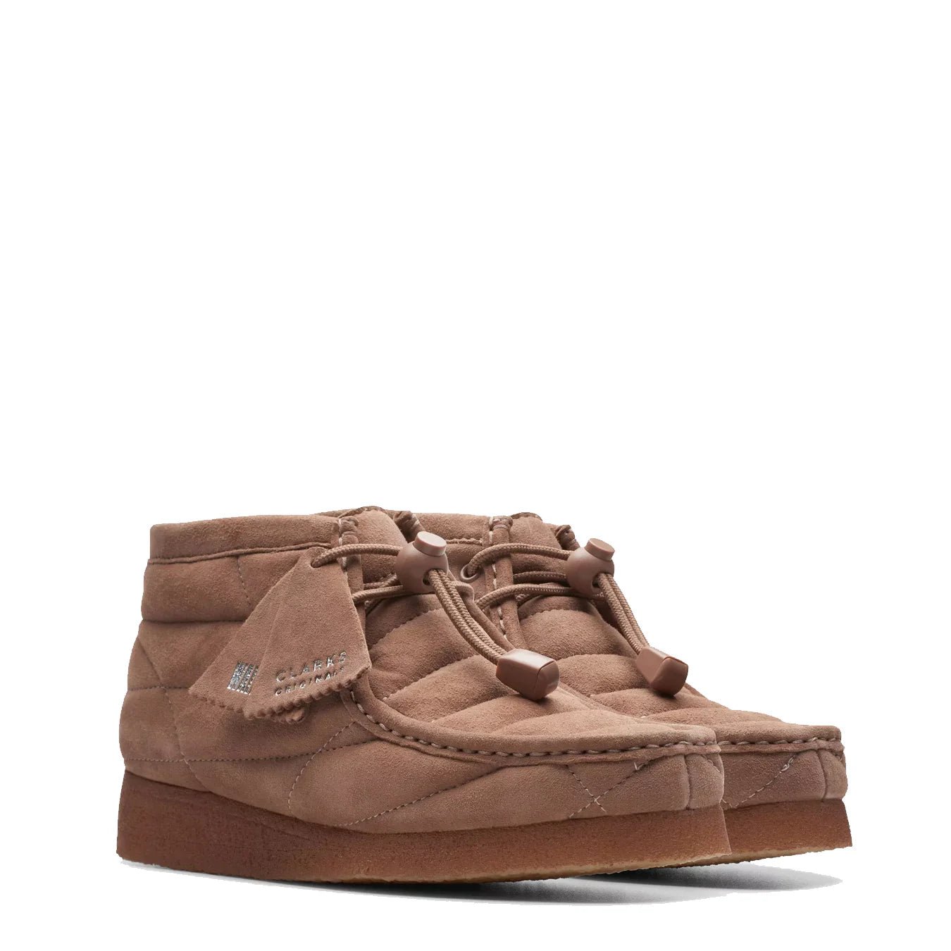 Clarks Originals Womens Wallabee Boot Burnt Brick Suede - pam pam