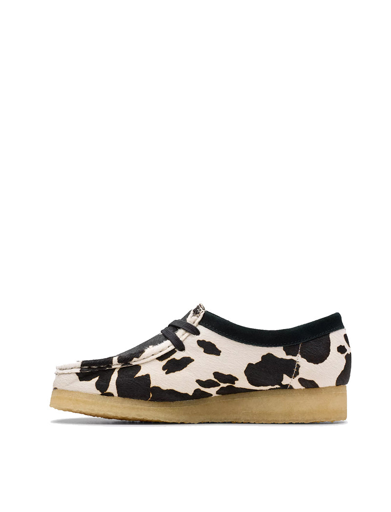 Clarks Originals Womens Wallabee Cow Print HairOn - pam pam