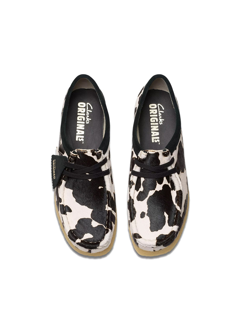 Clarks Originals Womens Wallabee Cow Print HairOn - pam pam