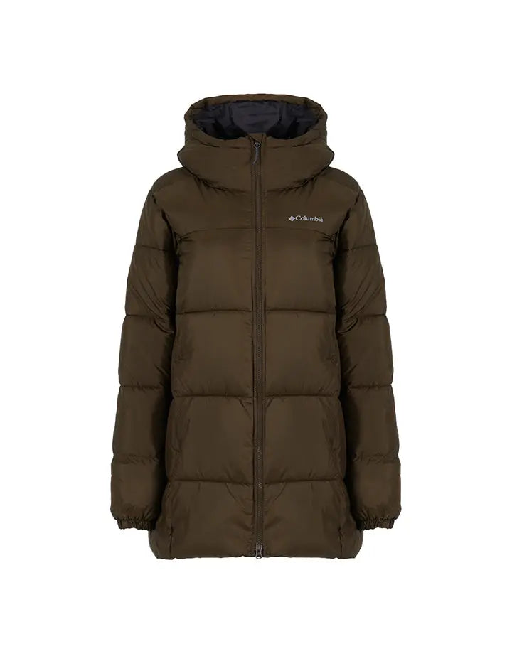 Columbia Puffect Hooded Mid Puffer Jacket Olive Green