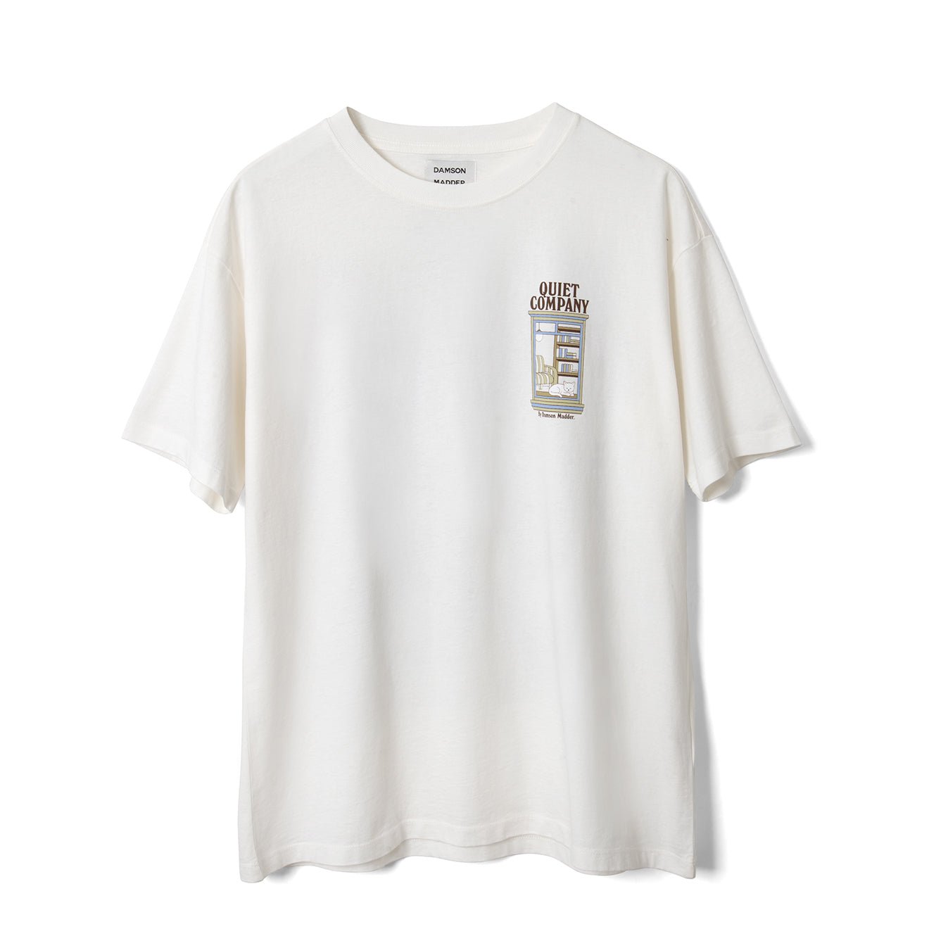 Damson Madder Quiet Company Tee Ecru