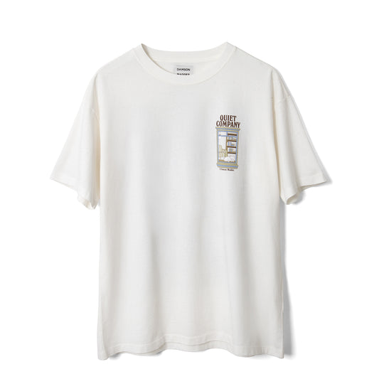 Damson Madder Quiet Company Tee Ecru