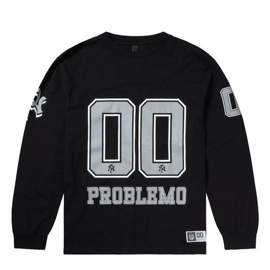 No Problemo NP00 Sports Cotton L/S Jersey Black - pam pam