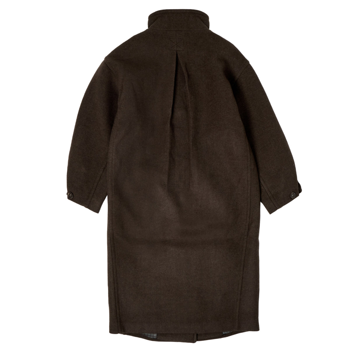 Damson Madder Agnes Wool Coat Chocolate Choc