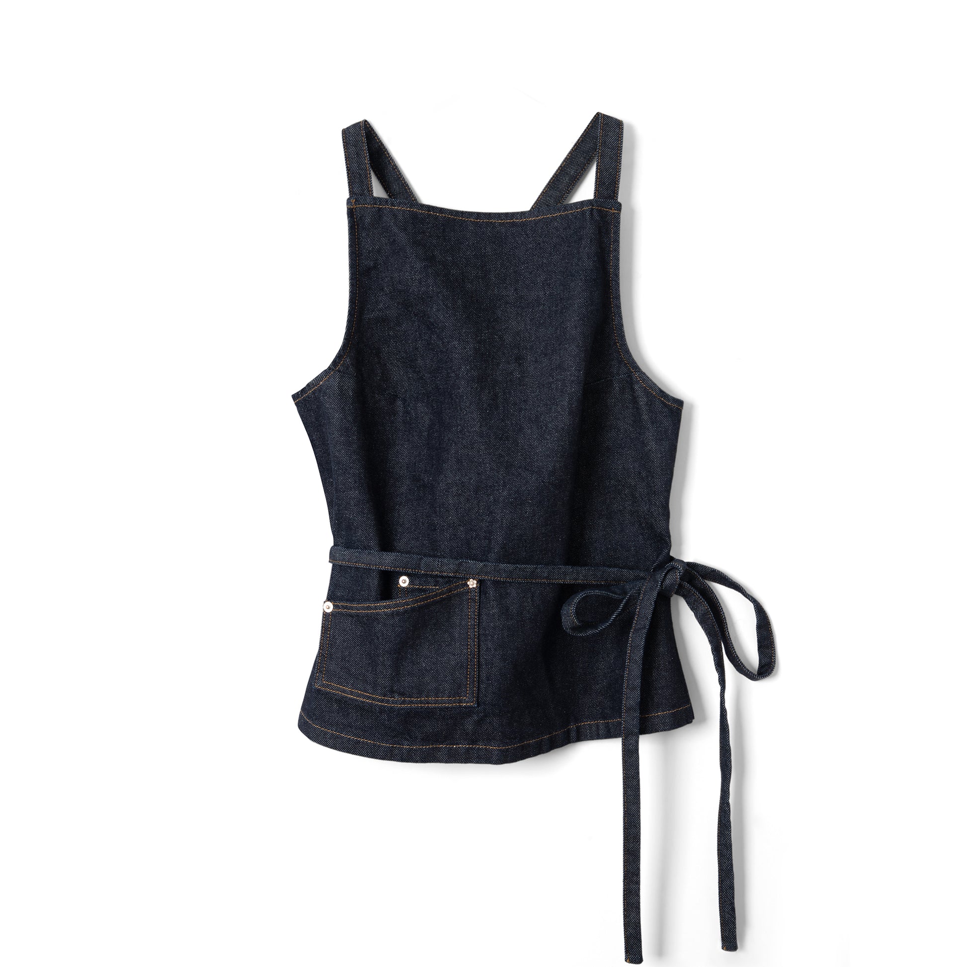 Damson Madder Annabelle Apron Top Indigo
