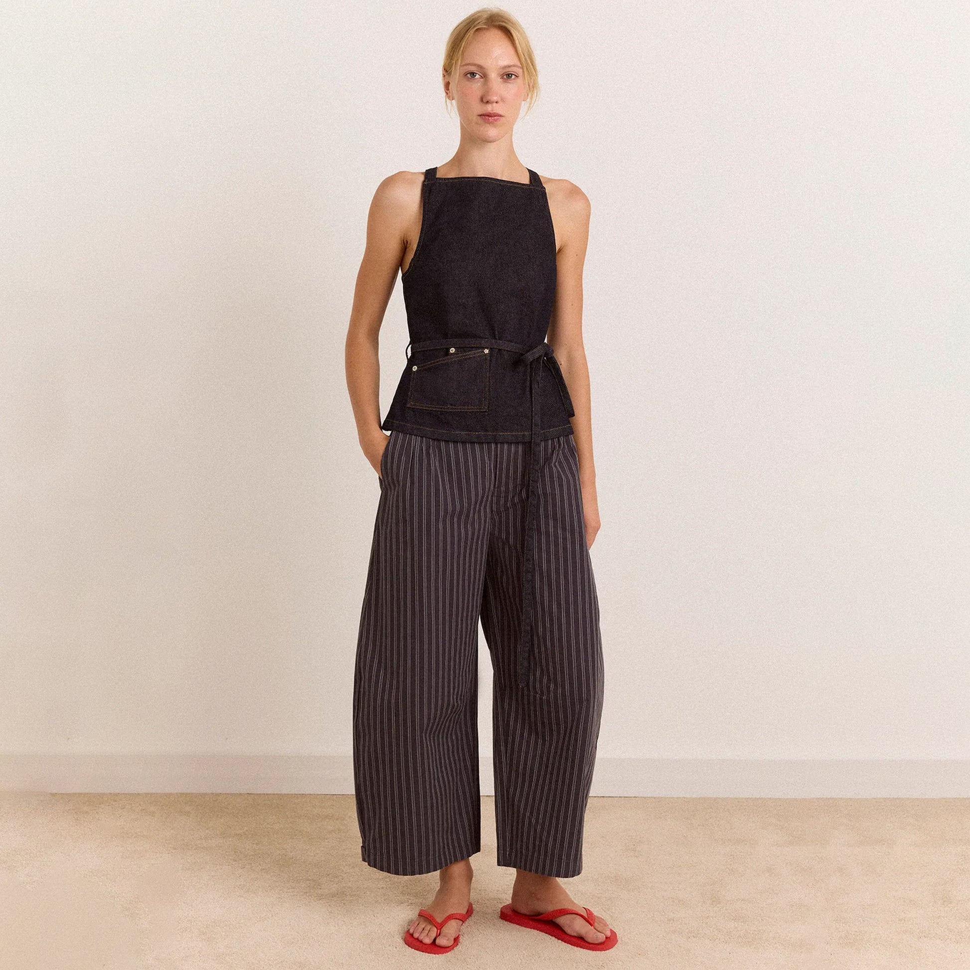Damson Madder Annabelle Apron Top Indigo