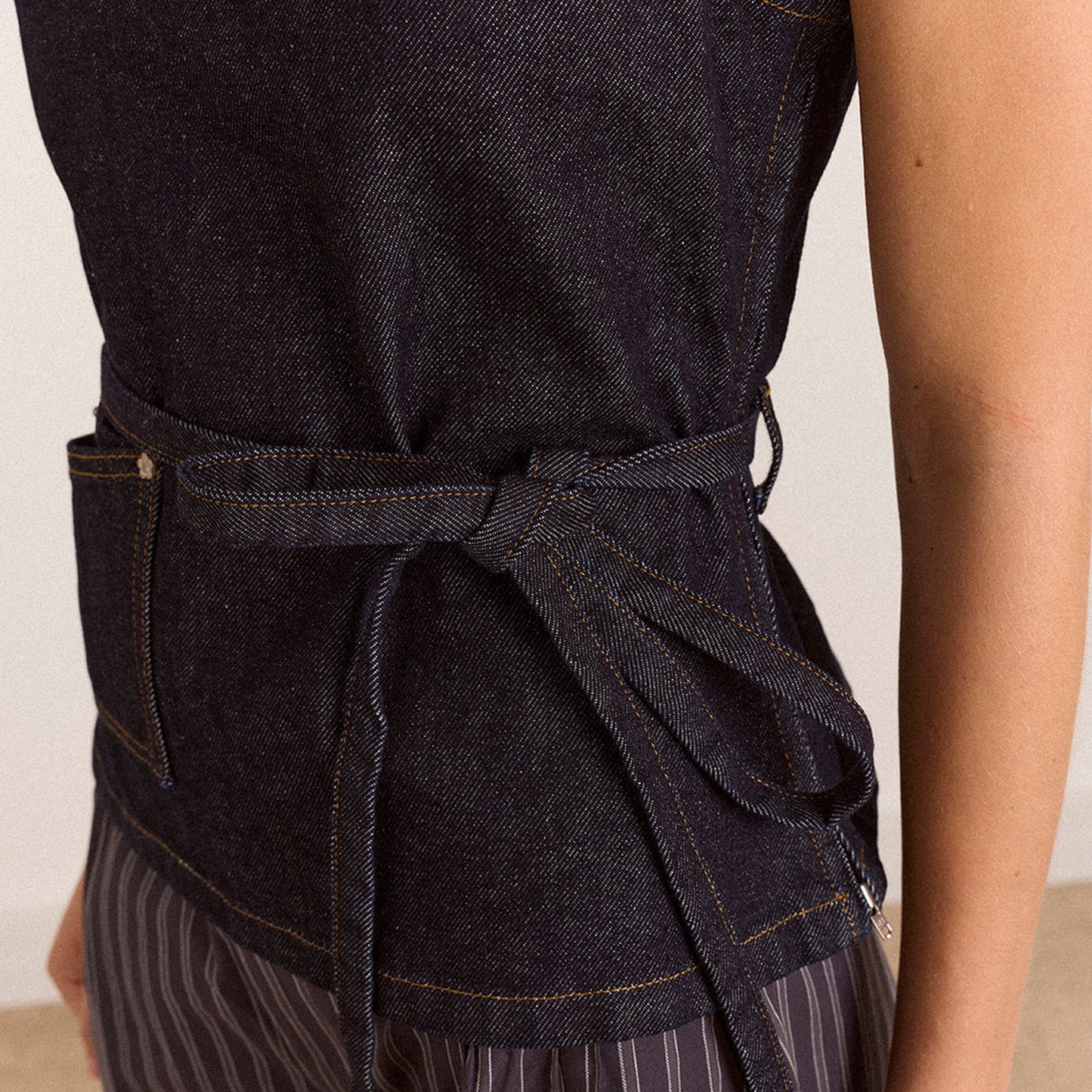 Damson Madder Annabelle Apron Top Indigo