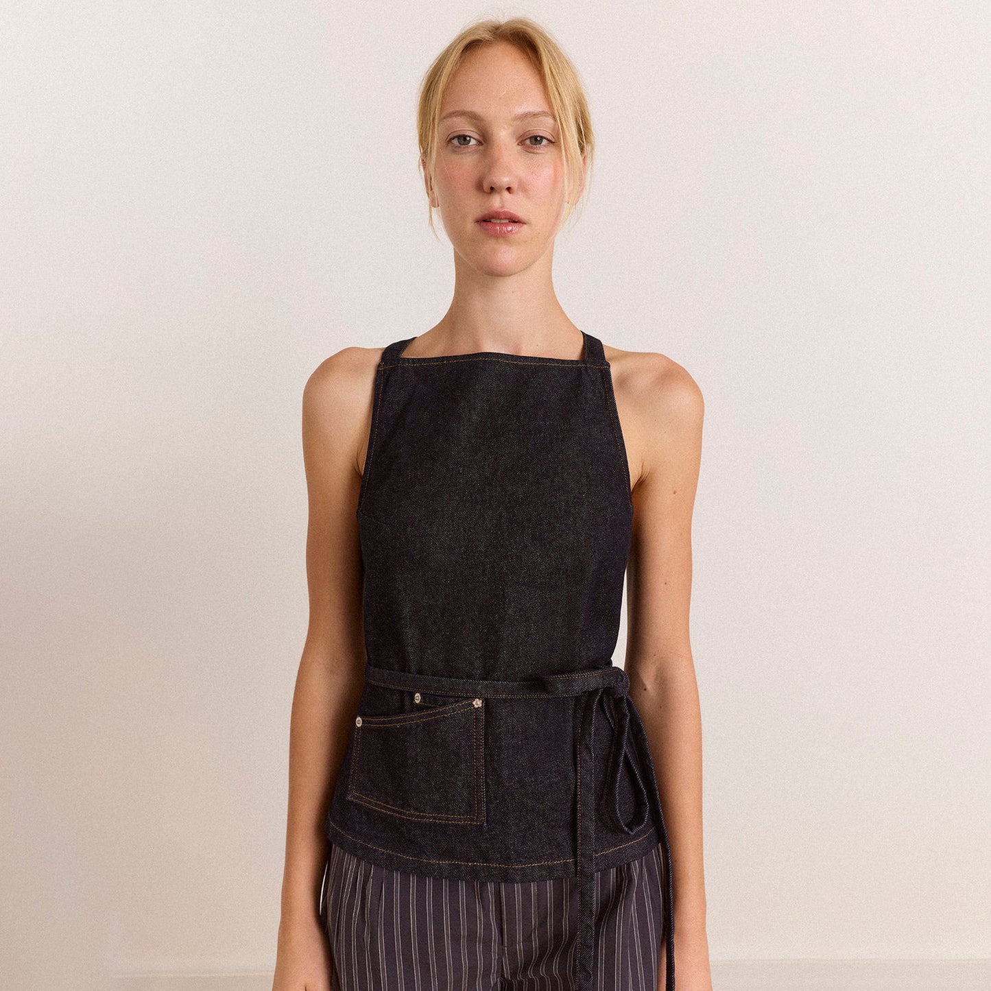 Damson Madder Annabelle Apron Top Indigo