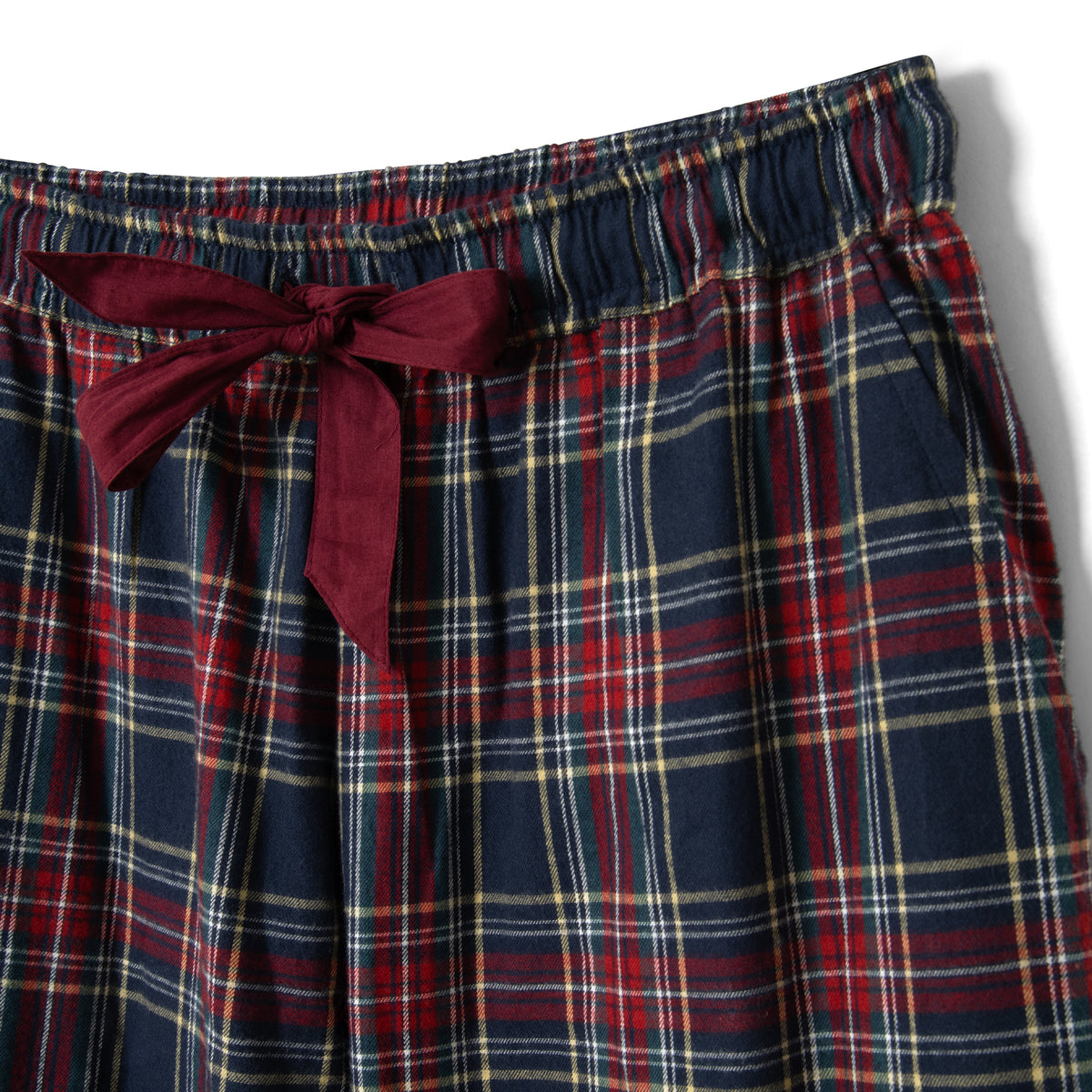 Damson Madder Antonella Flannel Pj Set Tawny Check Malbec