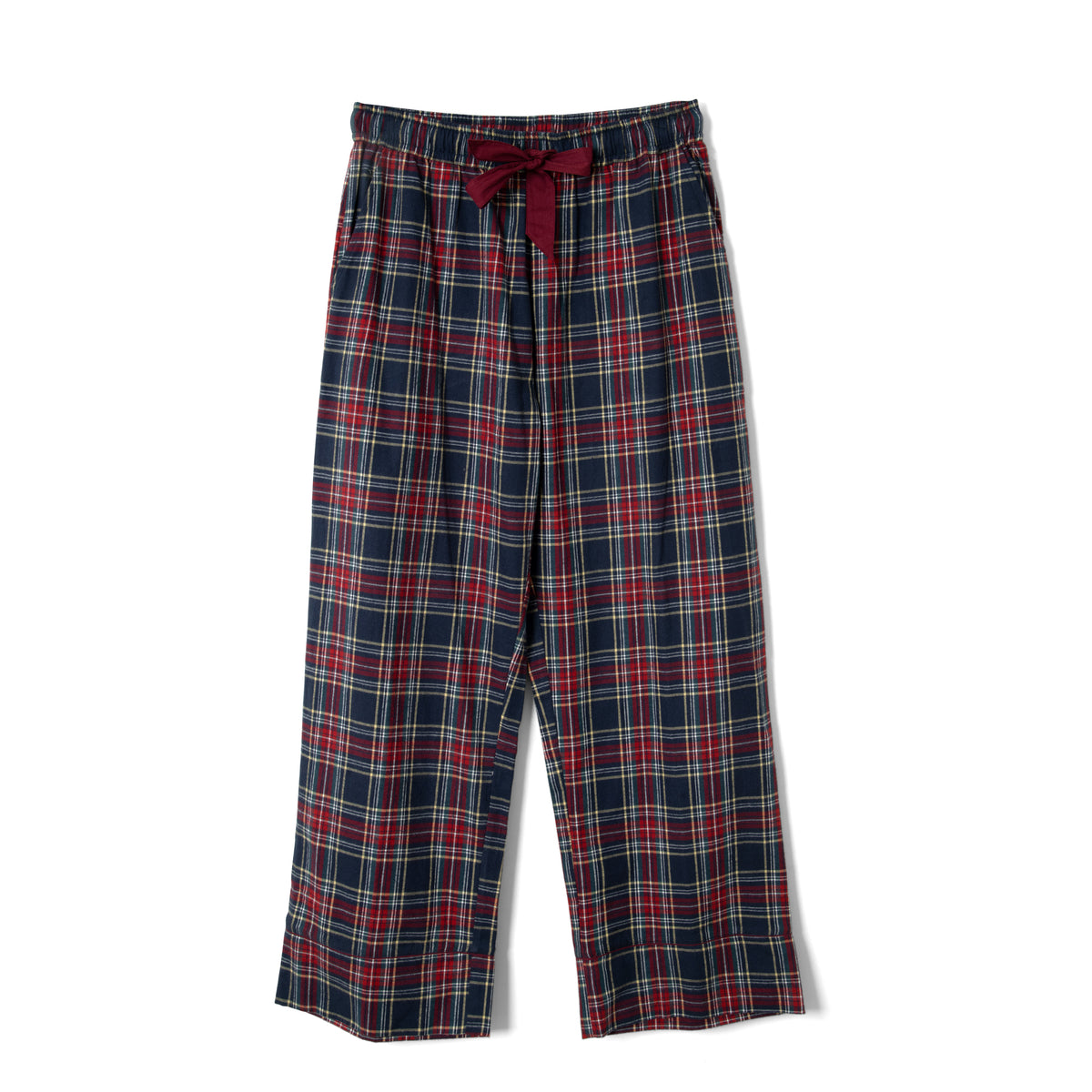 Damson Madder Antonella Flannel Pj Set Tawny Check Malbec