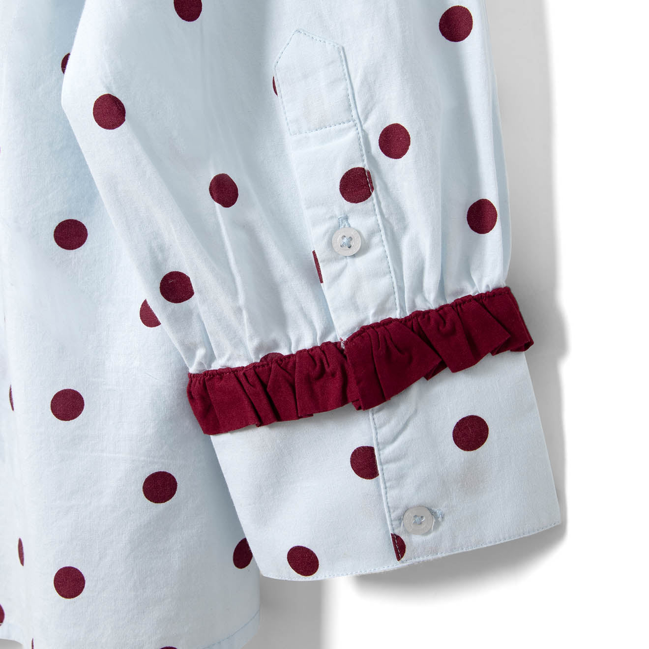 Damson Madder Antonella Pyjama Set Polka Dot Blue - pam pam 
