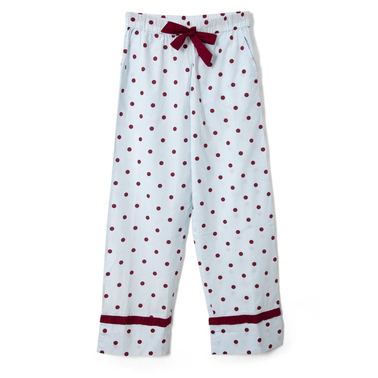 Damson Madder Antonella Pyjama Set Polka Dot Blue - pam pam 