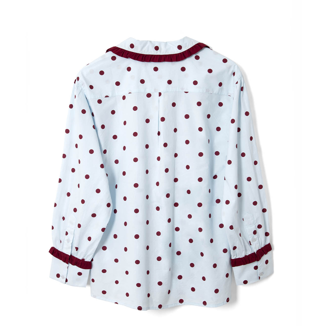 Damson Madder Antonella Pyjama Set Polka Dot Blue - pam pam 