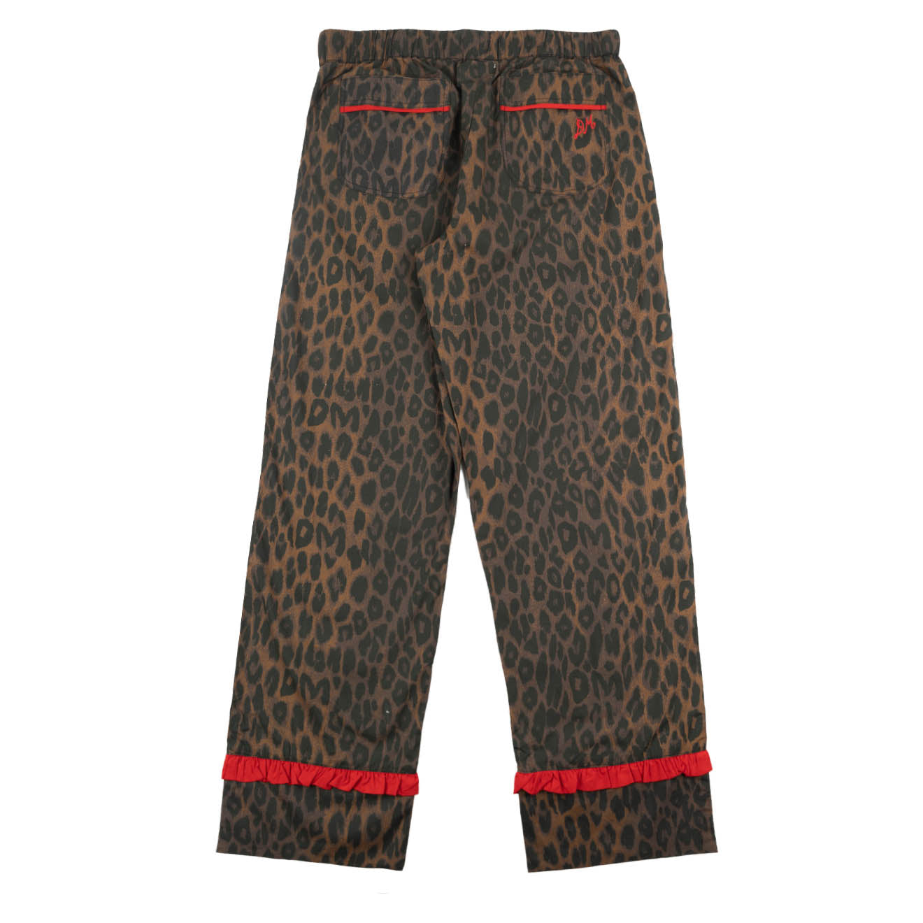 Damson Madder Antonia Pyjama Set Dark Leopard / Red - pam pam 