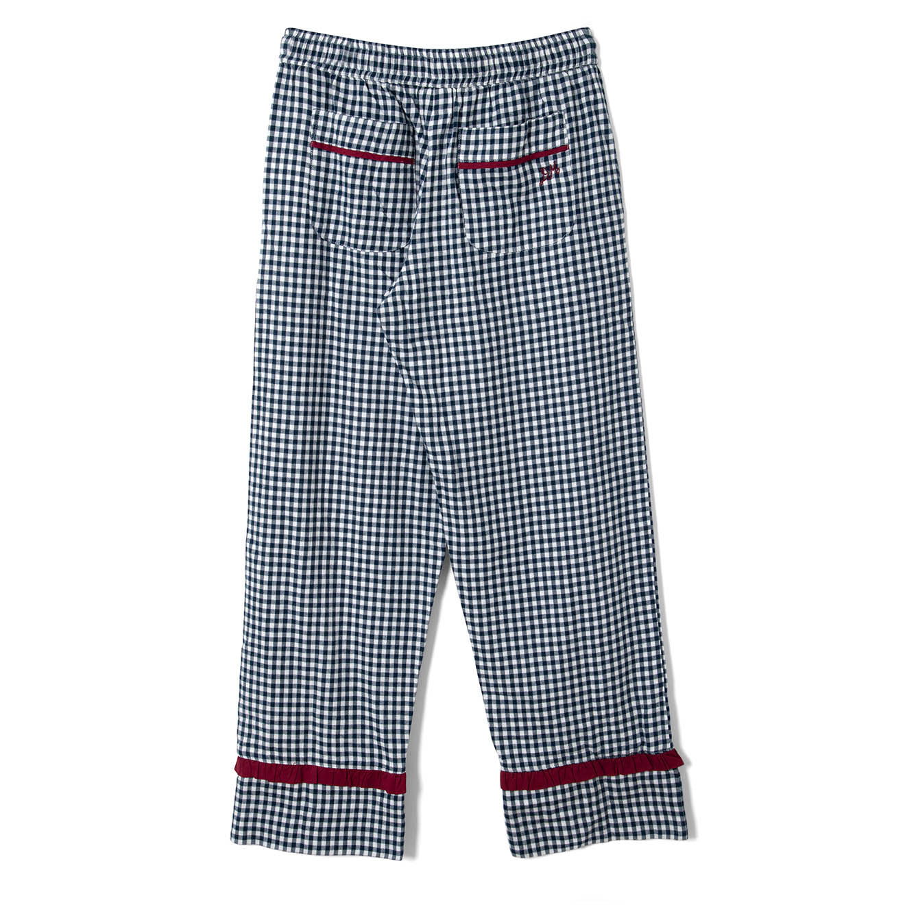 Damson Madder Antonia Pyjama Set Navy Gingham - pam pam 