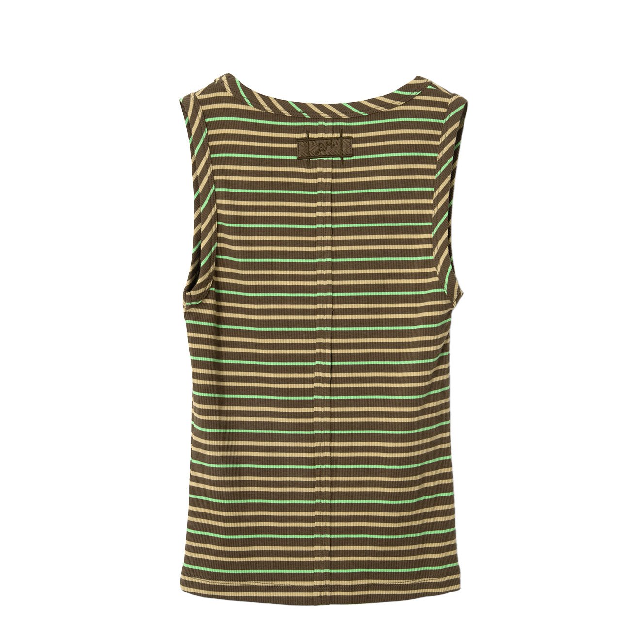 Damson Madder Arlea V-Neck Tank Brown Stripe Multi