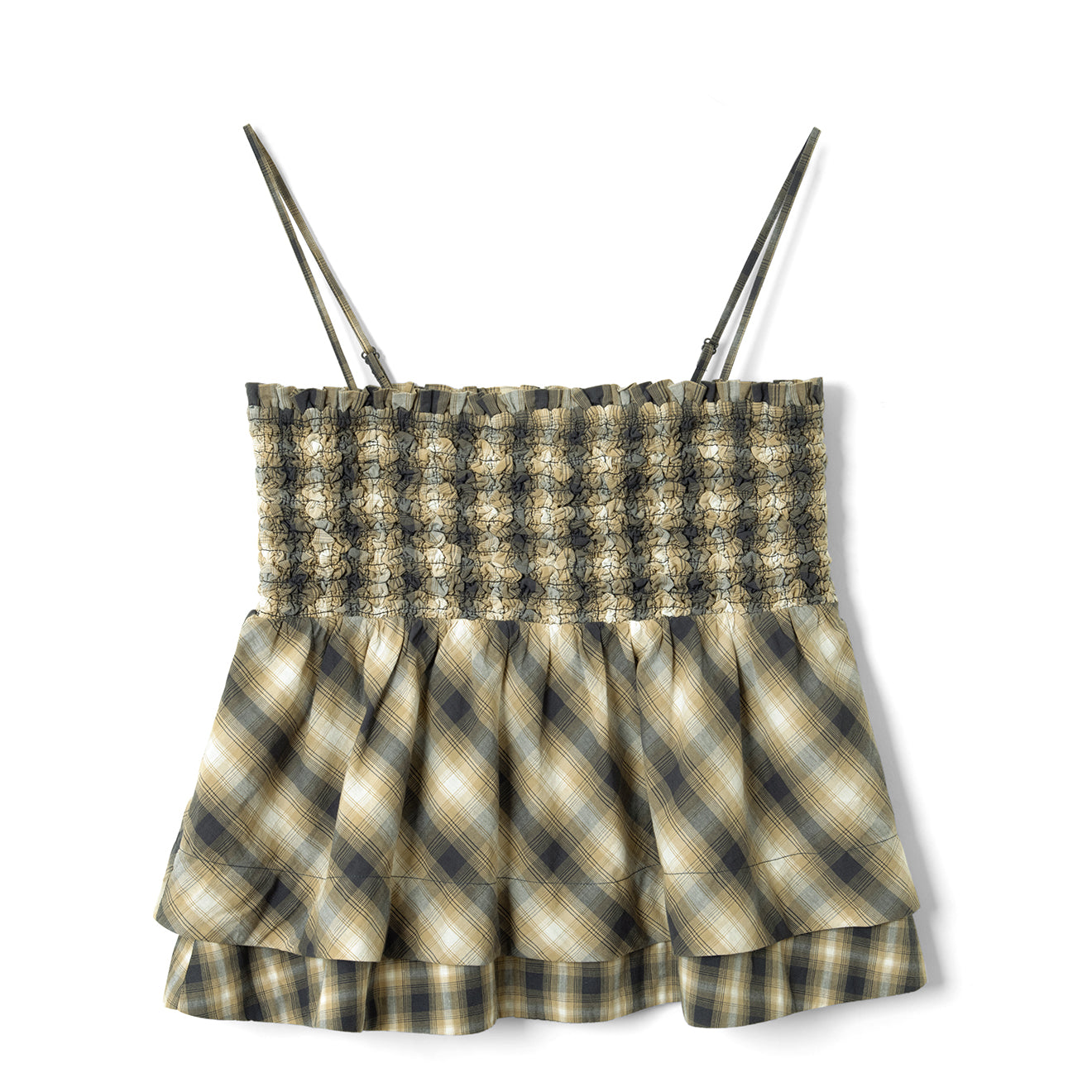 Damson Madder Azalea Cami Mix Check Cardamon