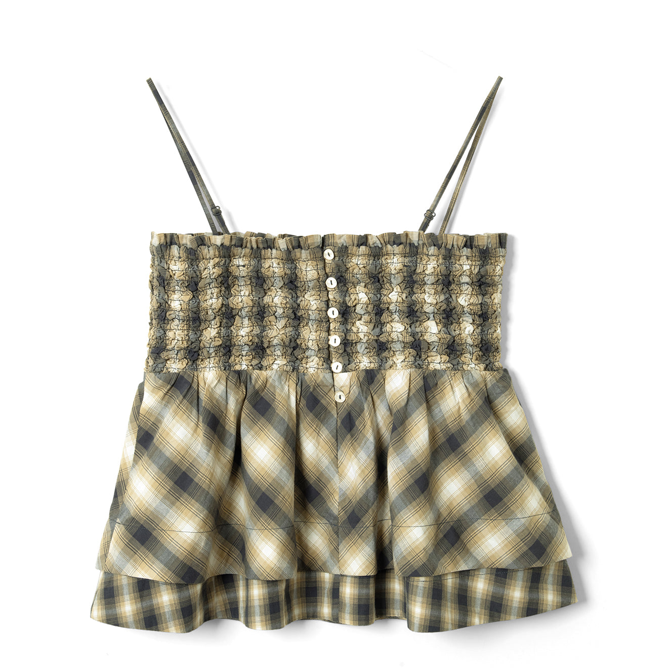 Damson Madder Azalea Cami Mix Check Cardamon