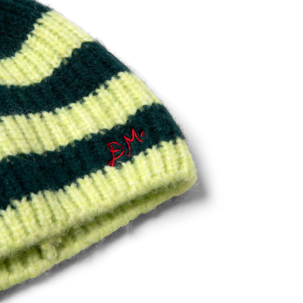 Damson Madder Beanie Green Stripe Multi