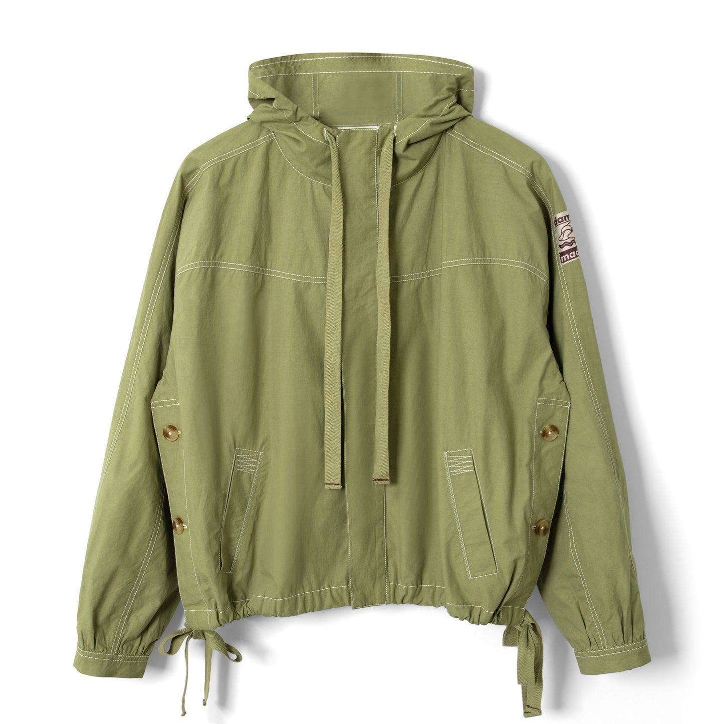 Damson Madder Blake Hooded Jacket Sage