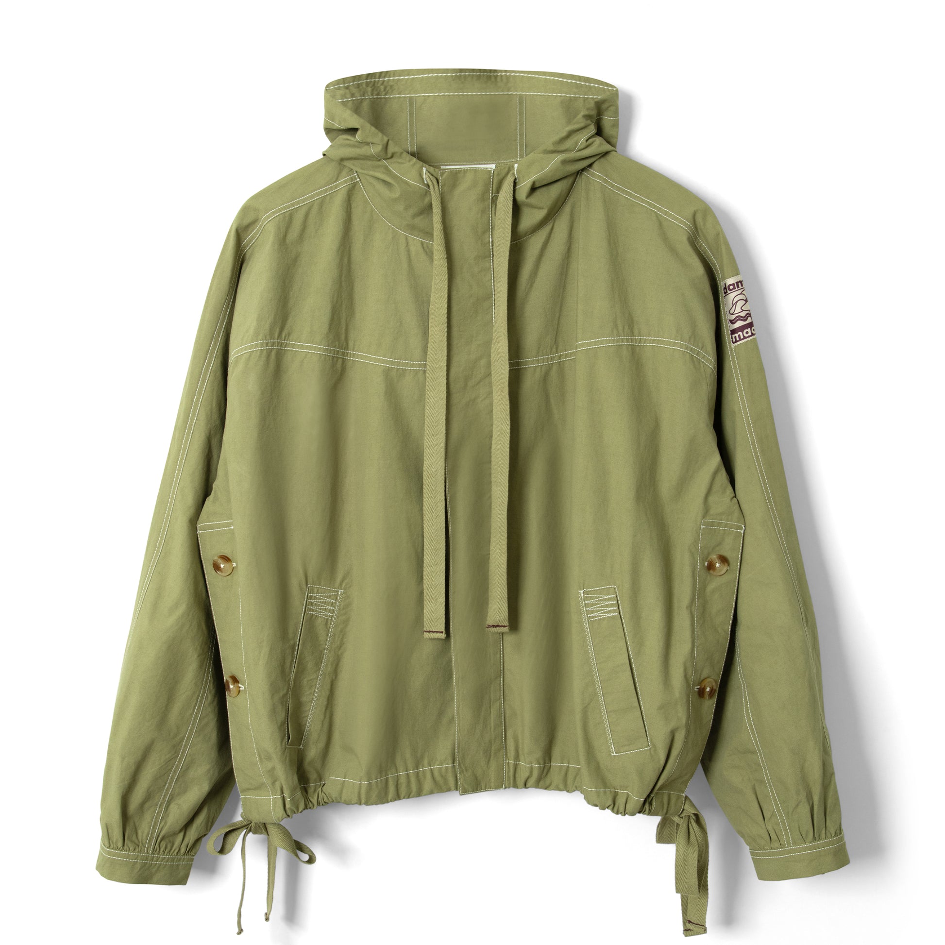 Damson Madder Blake Hooded Jacket Sage